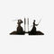 Metal Bookends – Modern Steel Book Holders for Home & Office Decor