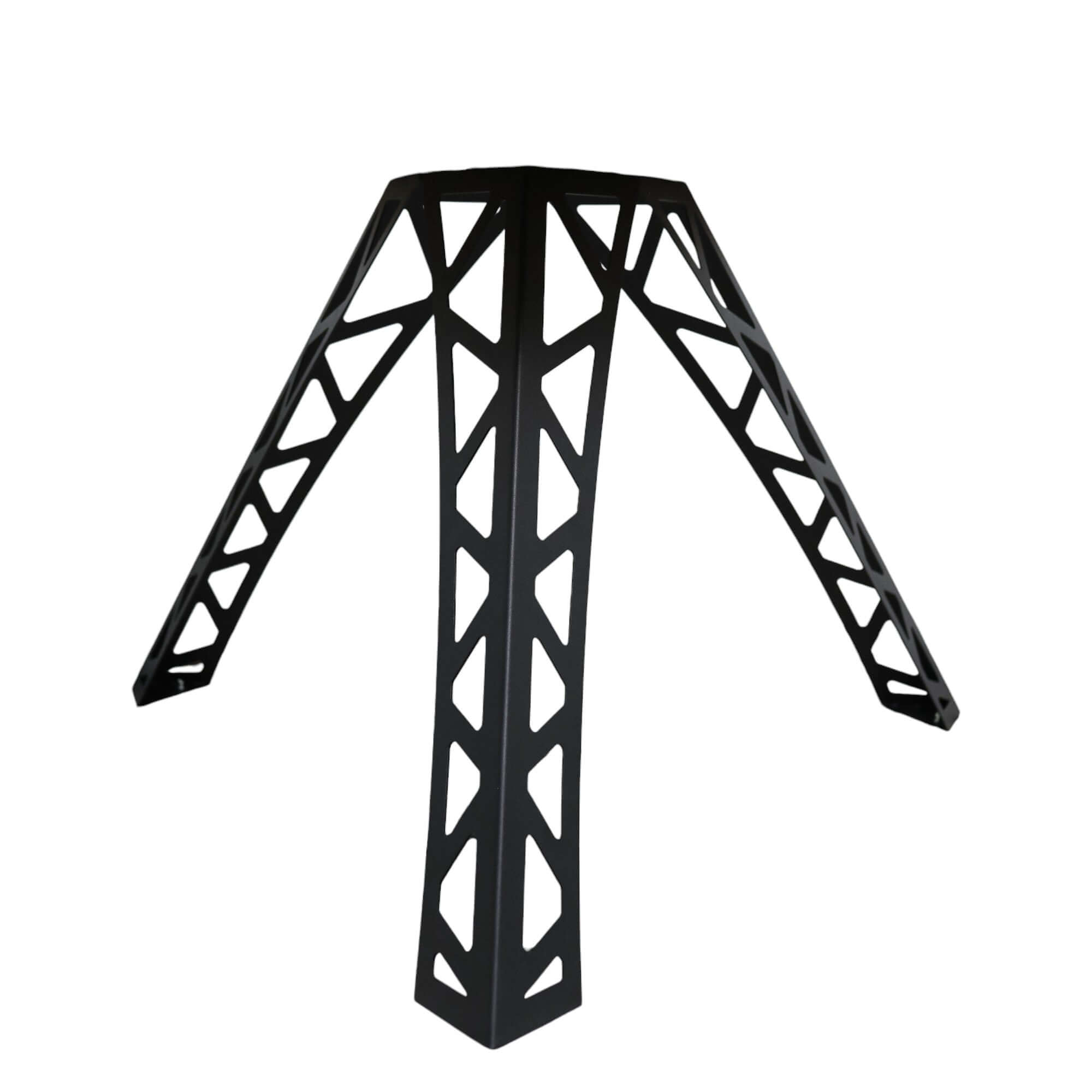 Metal Table Legs – Industrial Steel Base with Geometric Truss Shape