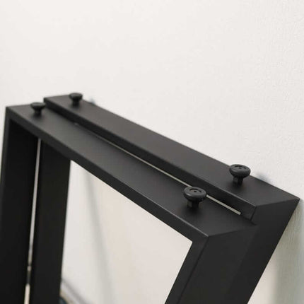 Angled Metal Table Legs Set Steel Base for Custom Tables - Metaloslav 