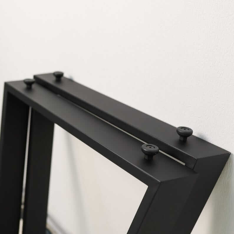 Angled Metal Table Legs Set Steel Base for Custom Tables - Metaloslav 
