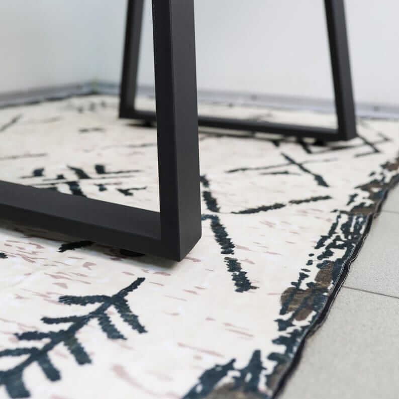 Angled Metal Table Legs Set Steel Base for Custom Tables - Metaloslav 