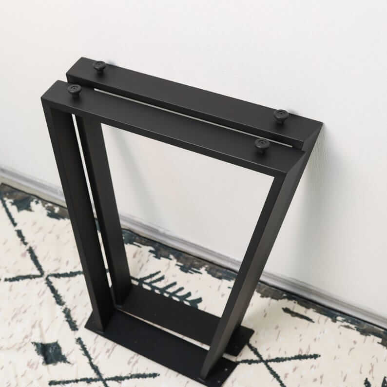 Angled Metal Table Legs Set Steel Base for Custom Tables - Metaloslav 