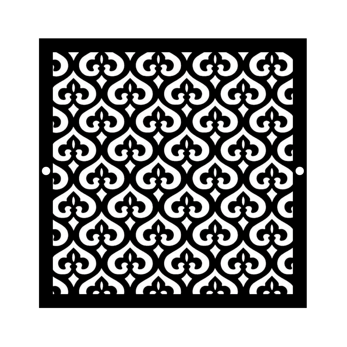 Victorian Metal Vent Cover, Custom Laser Cut HVAC Grille, Decorative Steel Register - Metaloslav 