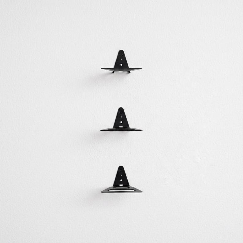 Minimal Metal Wall Shelf, Handmade Steel Floating Display Shelf