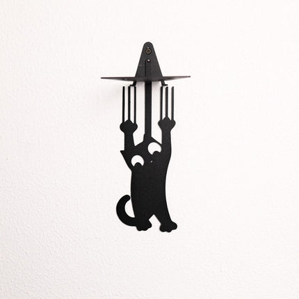 Hanging Cat Metal Invisible Bookshelf Wall Mounted Steel Shelf - Metaloslav 