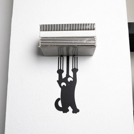 Hanging Cat Metal Invisible Bookshelf Wall Mounted Steel Shelf - Metaloslav 