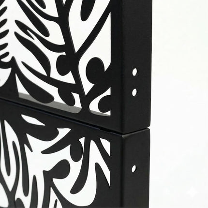 Tropical Leaf Metal Privacy Screen Panel Set Outdoor Divider - Metaloslav 