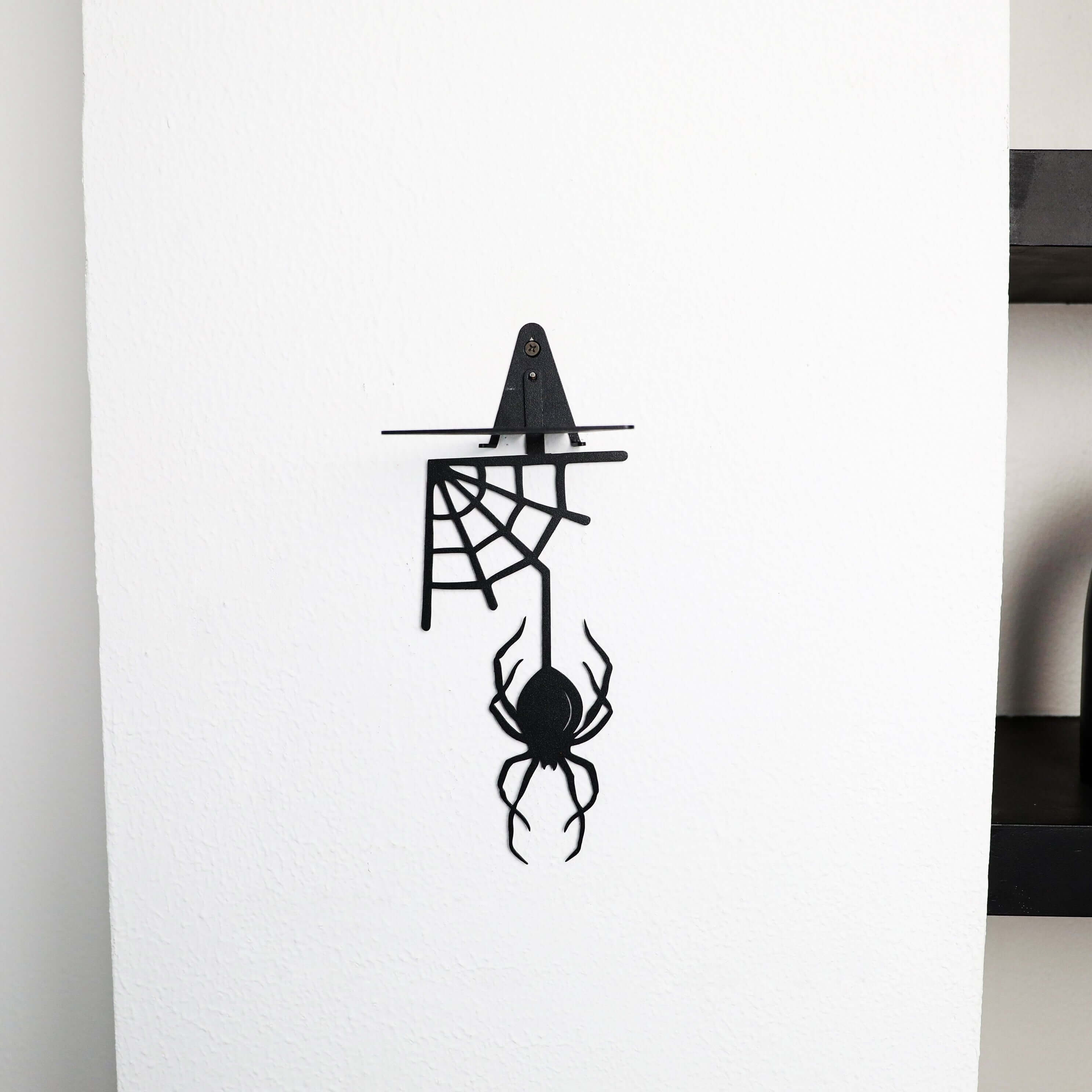 Spider Metal Wall Shelf with Floating Platform Book Display - Metaloslav 