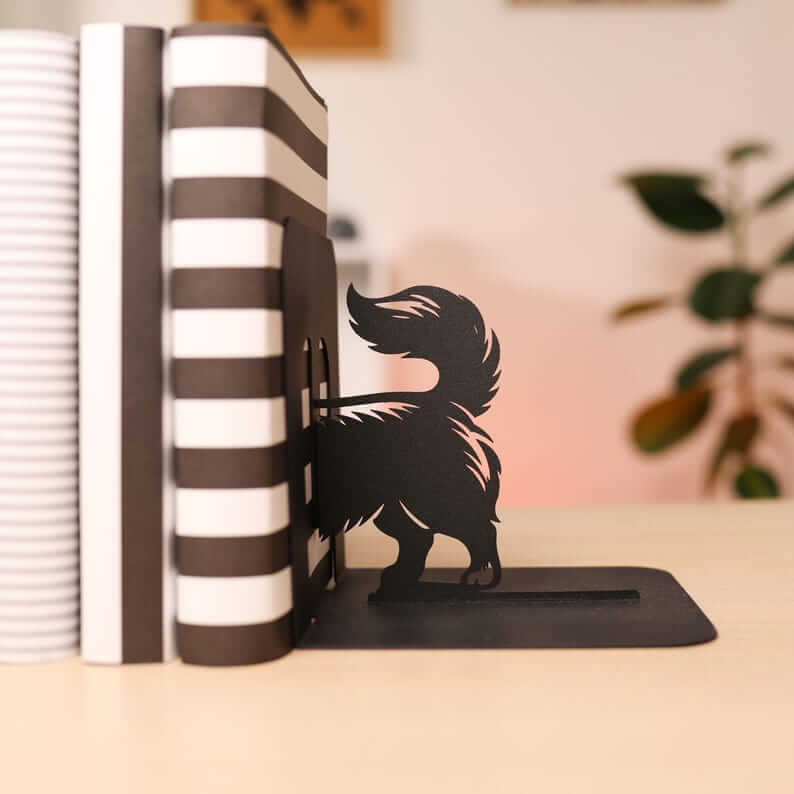 Corgi Dog Metal Bookends Set Powder Coated Steel - Metaloslav 