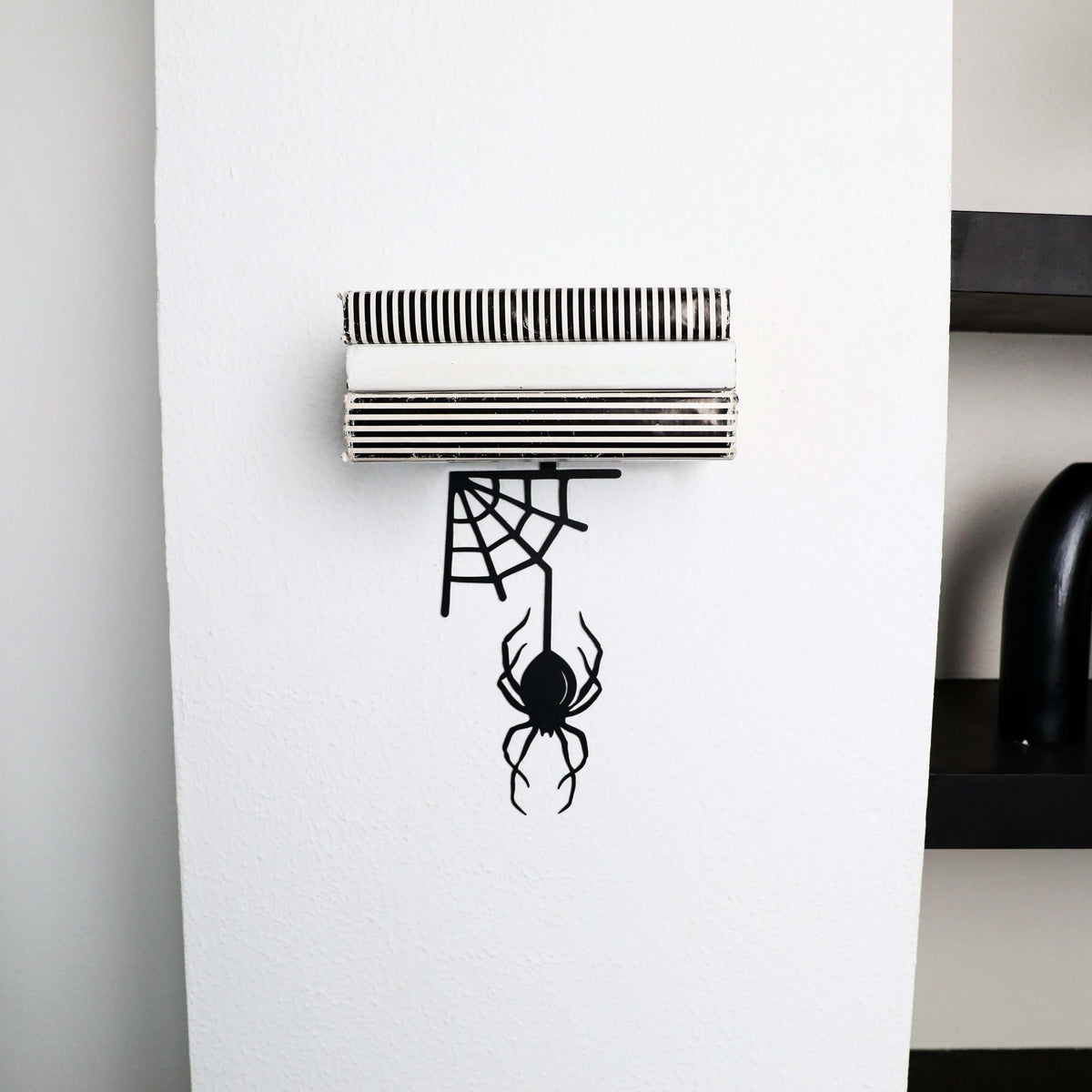 Spider Metal Wall Shelf with Floating Platform Book Display - Metaloslav 