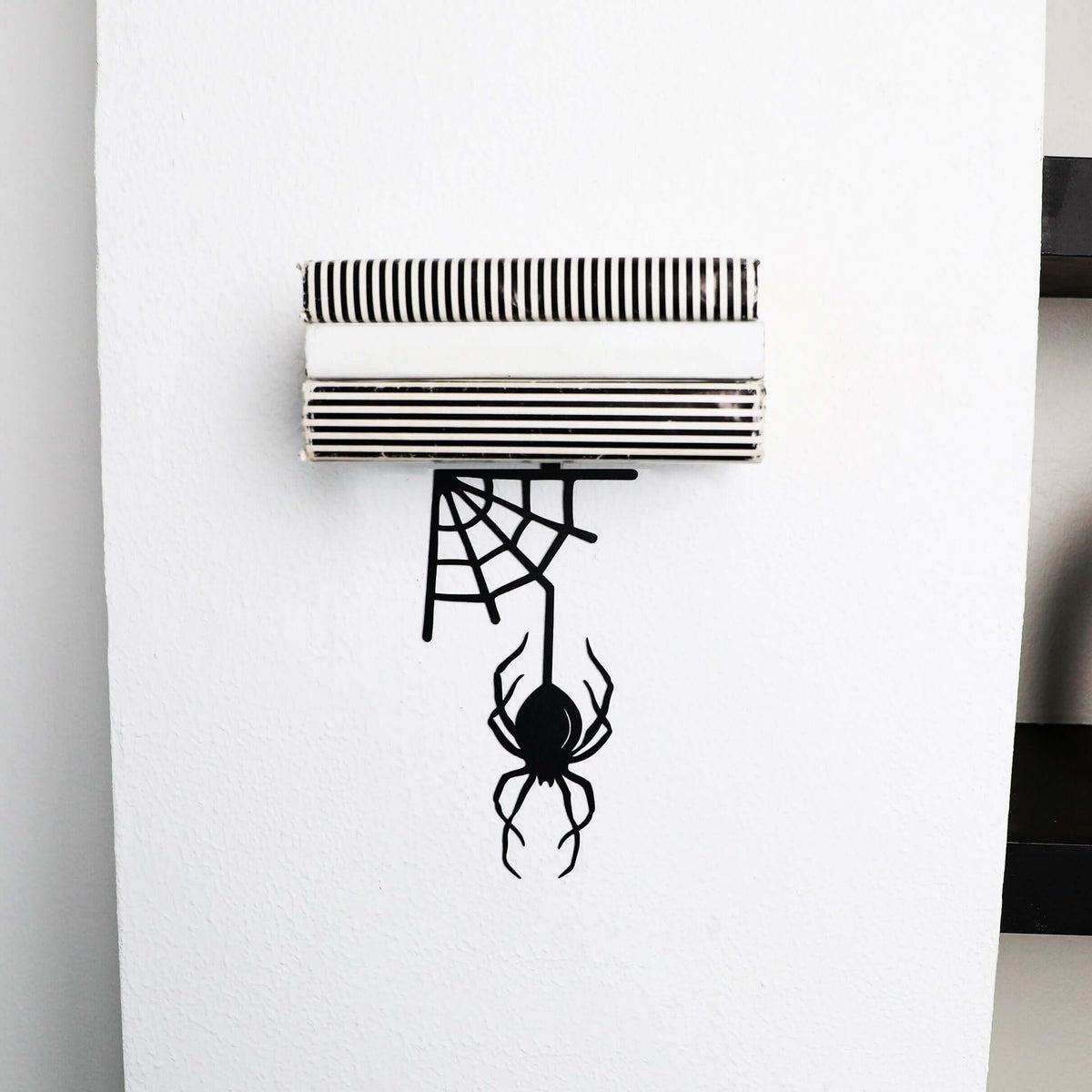 Spider Metal Wall Shelf with Floating Platform Book Display - Metaloslav 