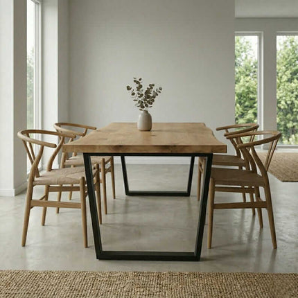 Trapezoid Metal Table Legs Set of 2 for Dining Table DIY - Metaloslav 