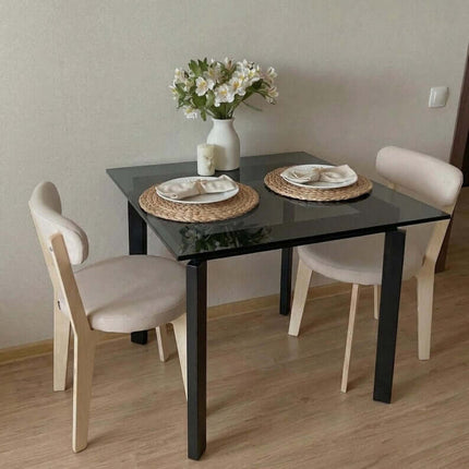 Square Metal Table Base for Dining Tables and DIY Furniture - Metaloslav 