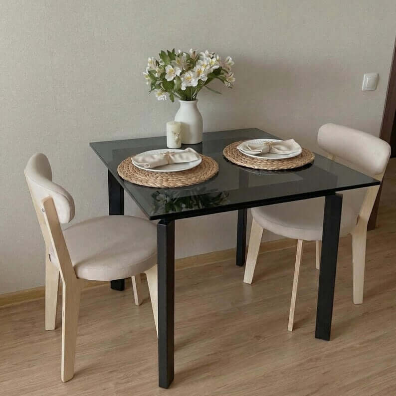 Square Metal Table Base for Dining Tables and DIY Furniture - Metaloslav 