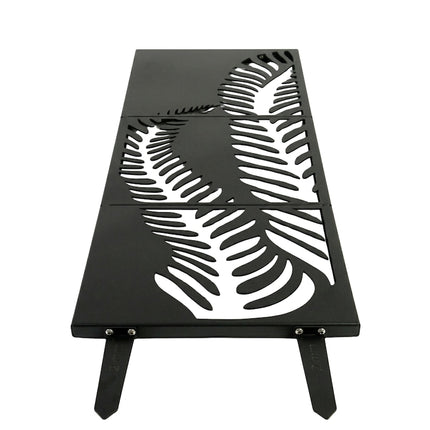 Botanical Leaf Metal Privacy Screen Panel Set Outdoor Divider