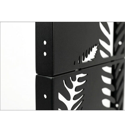 Botanical Leaf Metal Privacy Screen Panel Set Outdoor Divider