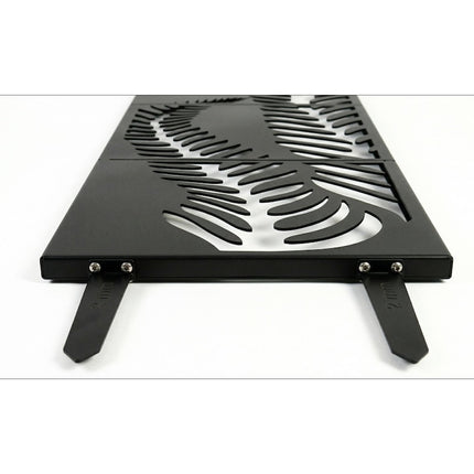 Botanical Leaf Metal Privacy Screen Panel Set Outdoor Divider