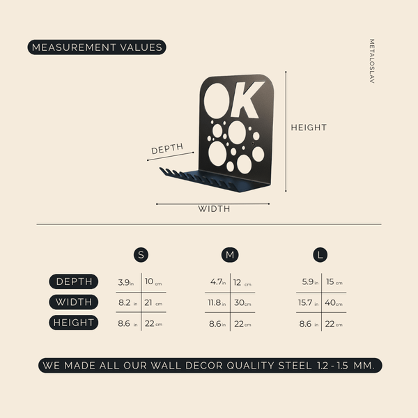 Modern Metal Wall Shelf with Perforated Panel in Matte Black