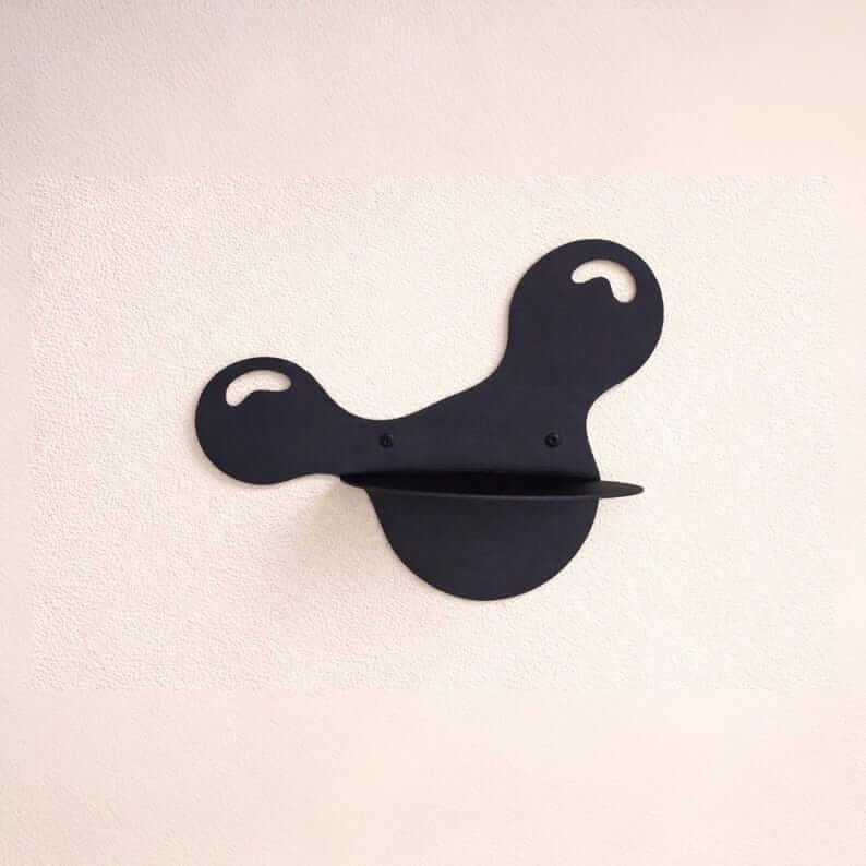 Bubble Metal Wall Shelf with Single Floating Display Platform - Metaloslav 