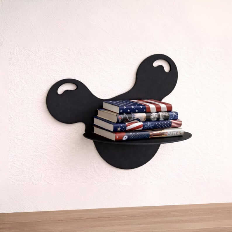 Bubble Metal Wall Shelf with Single Floating Display Platform - Metaloslav 