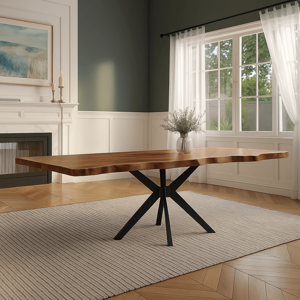 Metal Table Legs – Spider Steel Base for Dining & Coffee Tables
