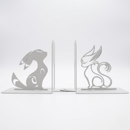 Fantasy Creature Metal Bookends with Minimalist Silhouette - Metaloslav 