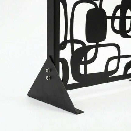 Abstract Pattern Metal Privacy Screen Panel Set Outdoor Divider - Metaloslav 