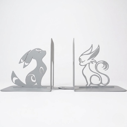 Fantasy Creature Metal Bookends with Minimalist Silhouette - Metaloslav 