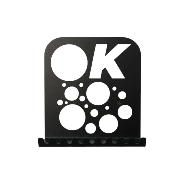 Modern Metal Wall Shelf with Perforated Panel in Matte Black