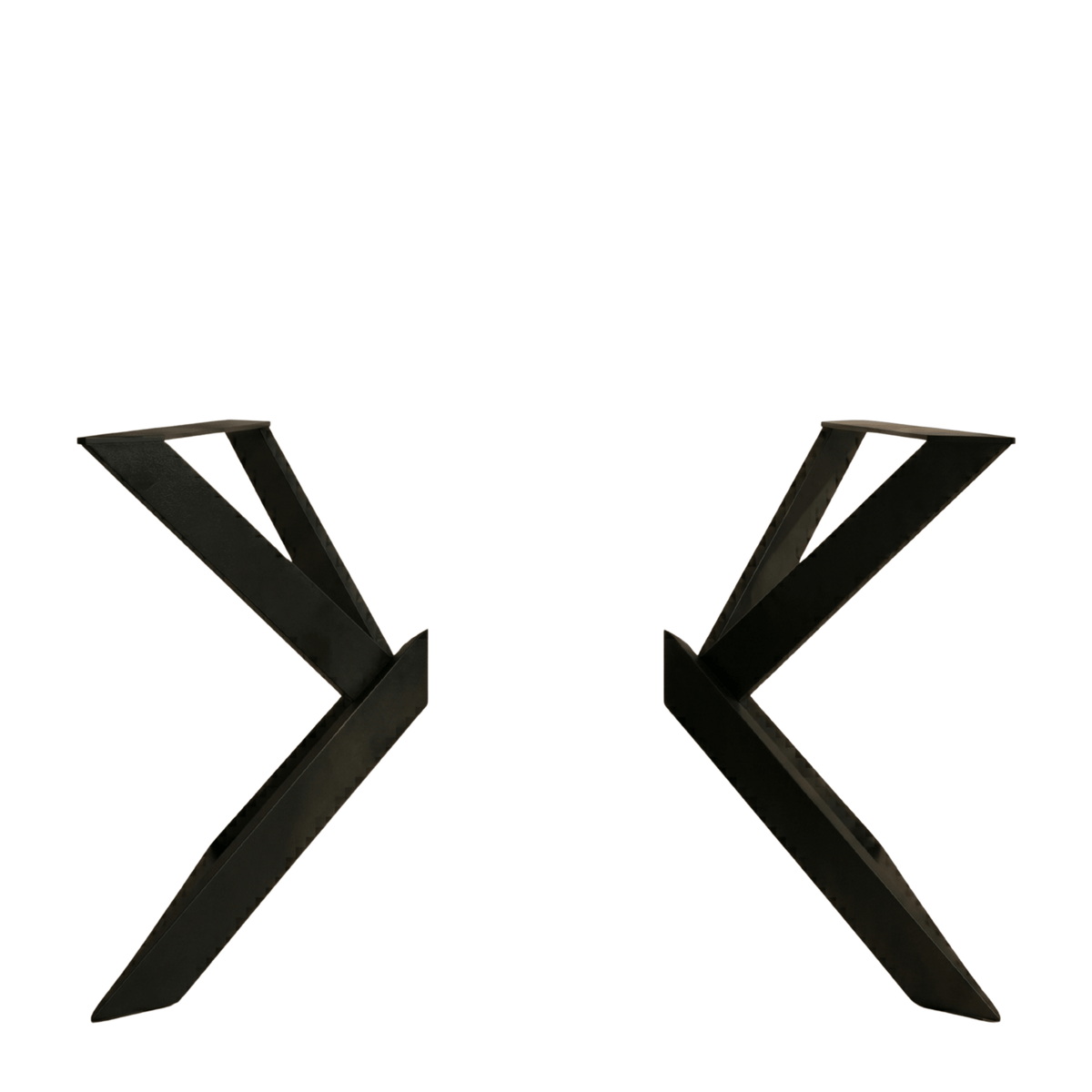 X Frame Metal Table Legs Set Steel Base for Custom Tables - Metaloslav 