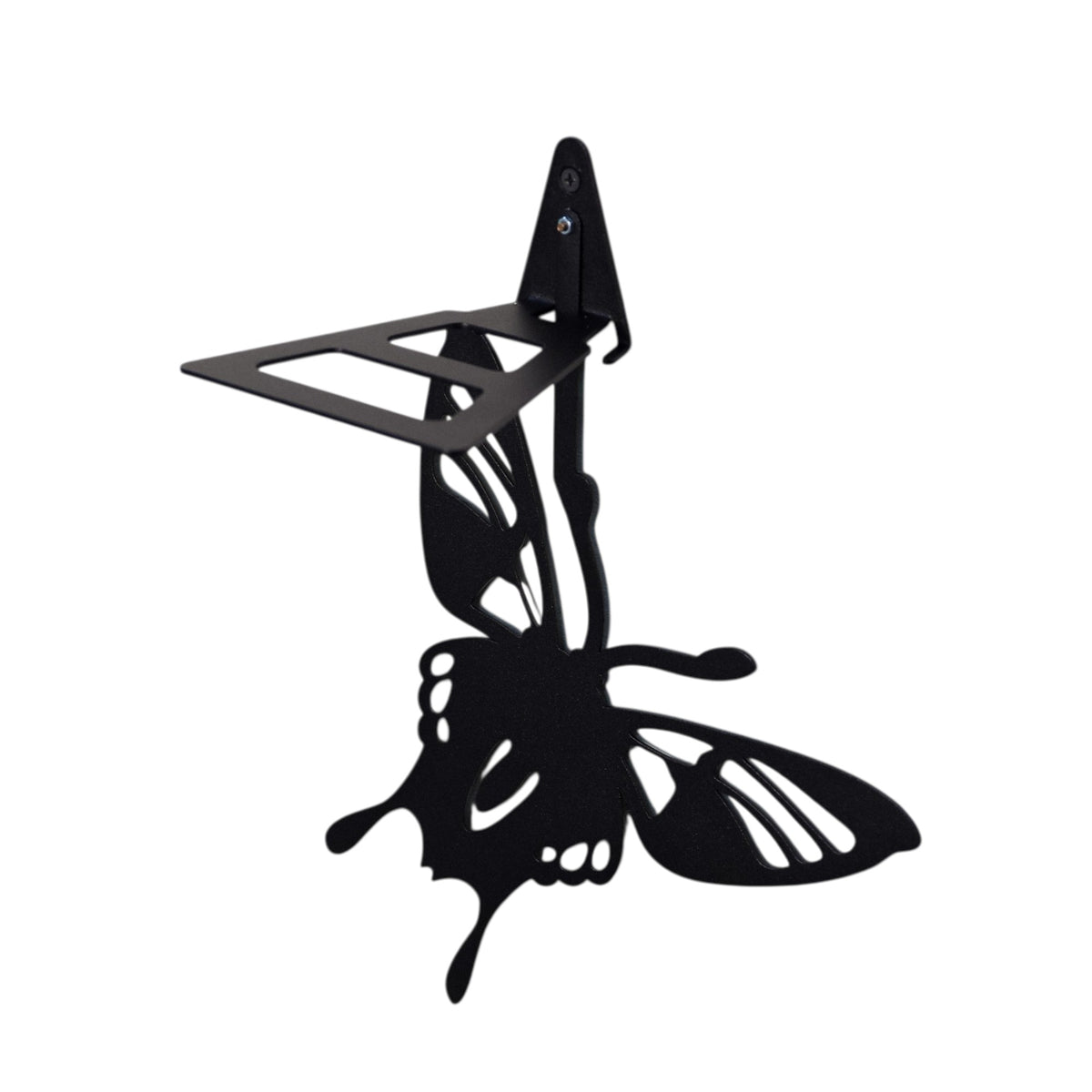 Butterfly Metal Wall Shelf, Handmade Steel Floating Shelf for Home Decor