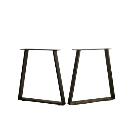 Angled Metal Table Legs Set Steel Base for Custom Tables - Metaloslav 