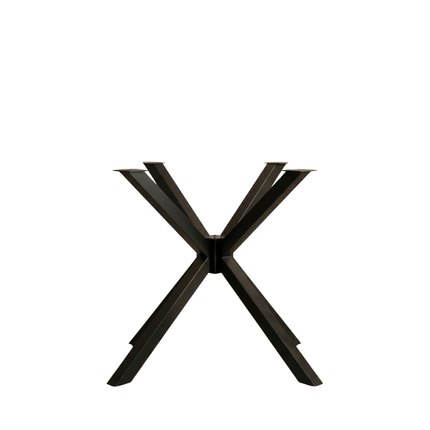 X-Shaped Metal Table Base for Round Dining Tables - Metaloslav 