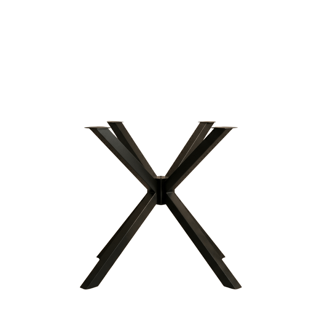 X-Shaped Metal Table Base for Round Dining Tables - Metaloslav 