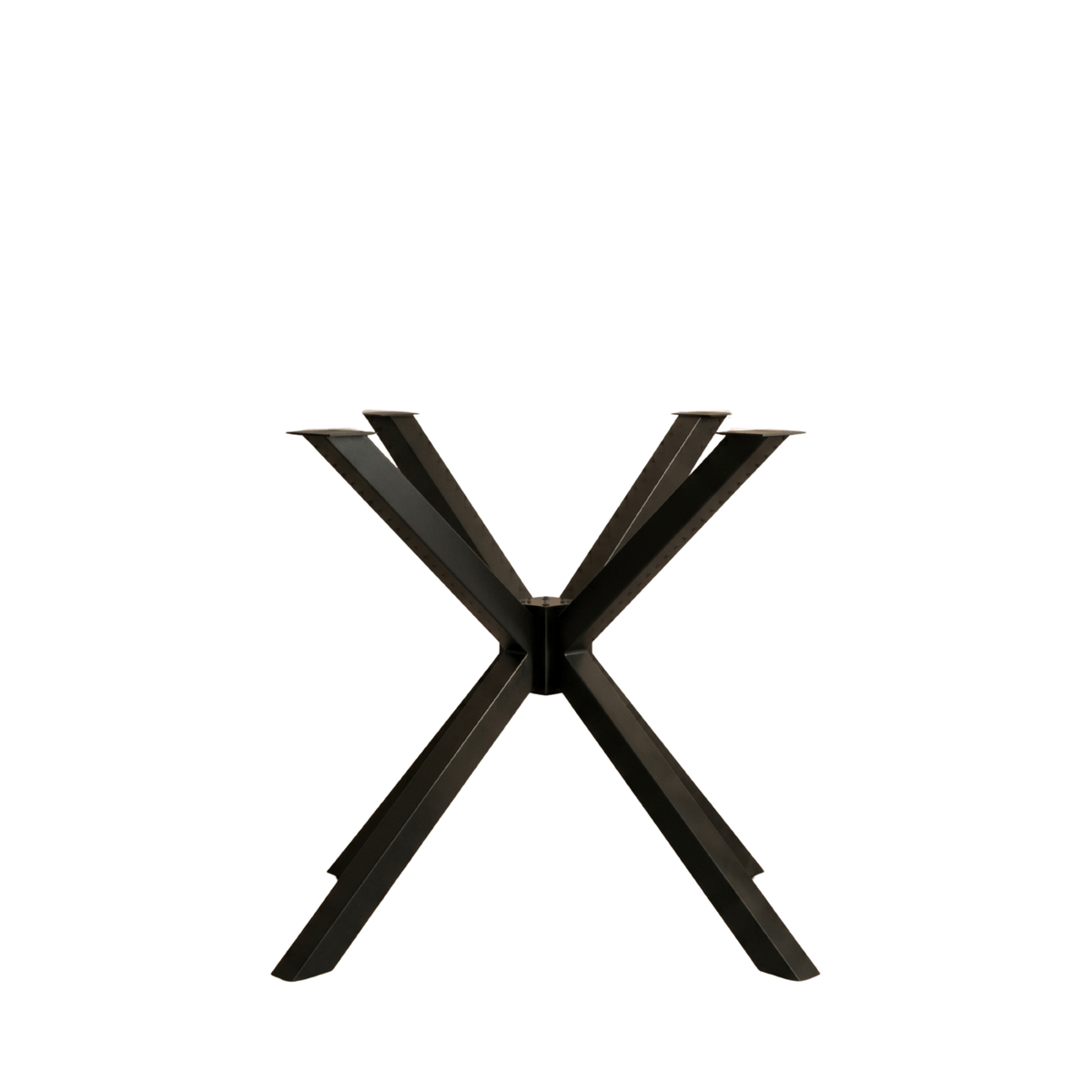 X-Shaped Metal Table Base for Round Dining Tables - Metaloslav 