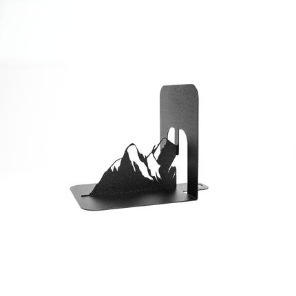 Metal Mountain Silhouette Bookends in Powder-Coated Steel - Metaloslav 