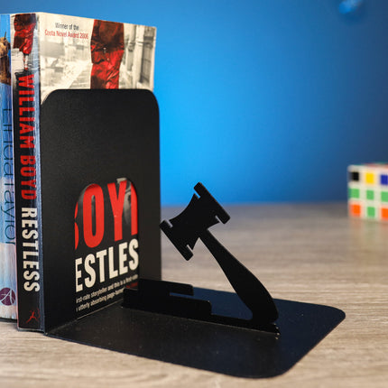 Lawyer Metal Bookends – Scales of Justice & Gavel Design | Elegant Steel Holder for Office & Library Decor