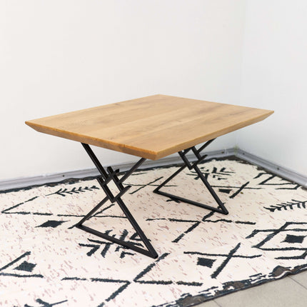 Metal Table Legs – Geometric X Steel Base for Coffee & Dining Tables