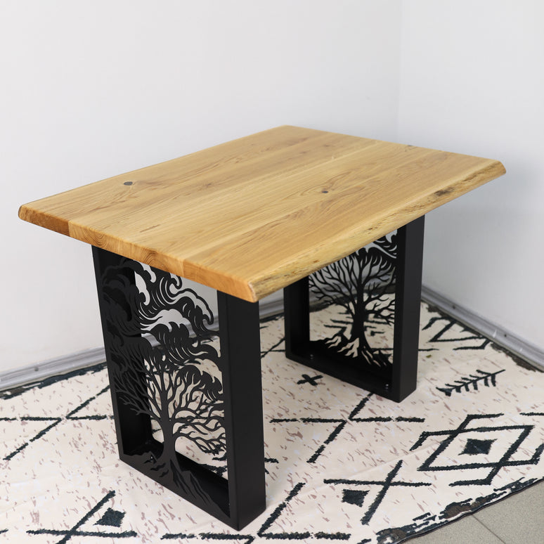 Tree of Life Metal Table Legs – Nature-Inspired Steel Base | Handmade Industrial Furniture Frame
