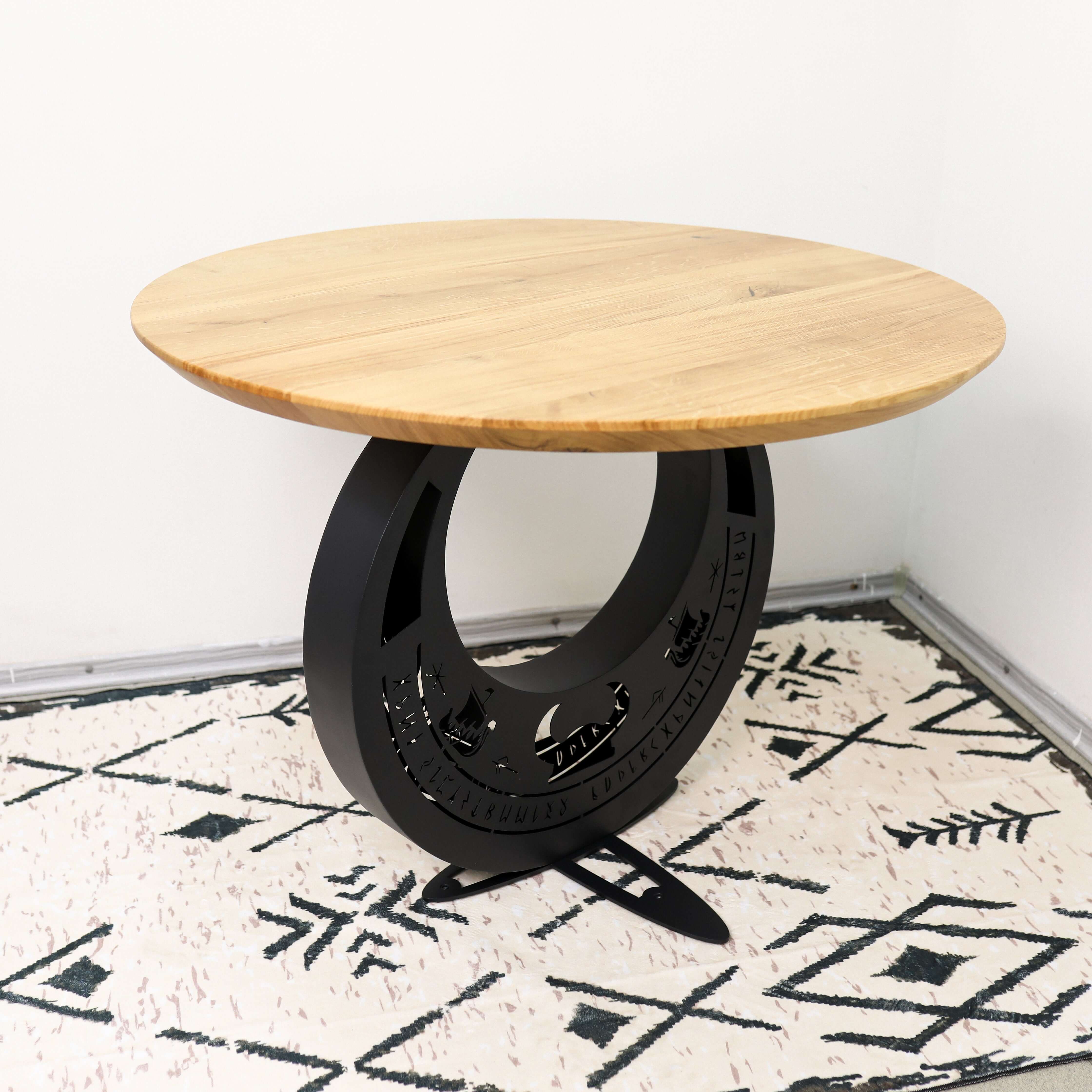 Metal Table Legs – Horseshoe Steel Base for Coffee & Dining Tables
