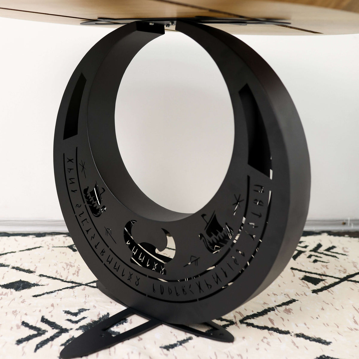 Metal Table Legs – Horseshoe Steel Base for Coffee & Dining Tables