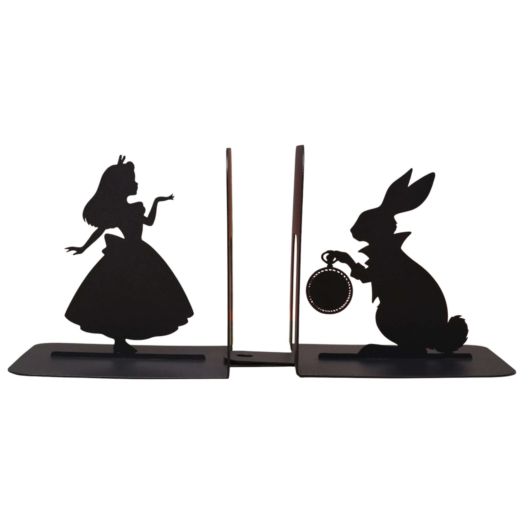 Metal Bookends – Artistic Alice in Wonderland Display for Home Offices