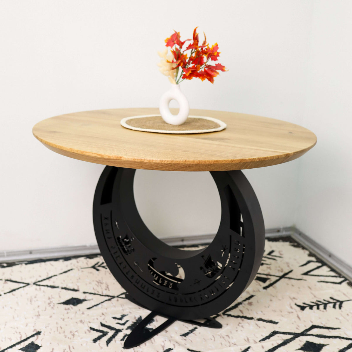 Metal Table Legs – Horseshoe Steel Base for Coffee & Dining Tables
