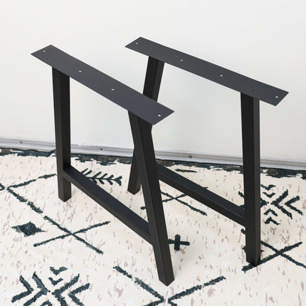 A-Frame Metal Table Legs Set Steel Base for Dining Tables - Metaloslav 