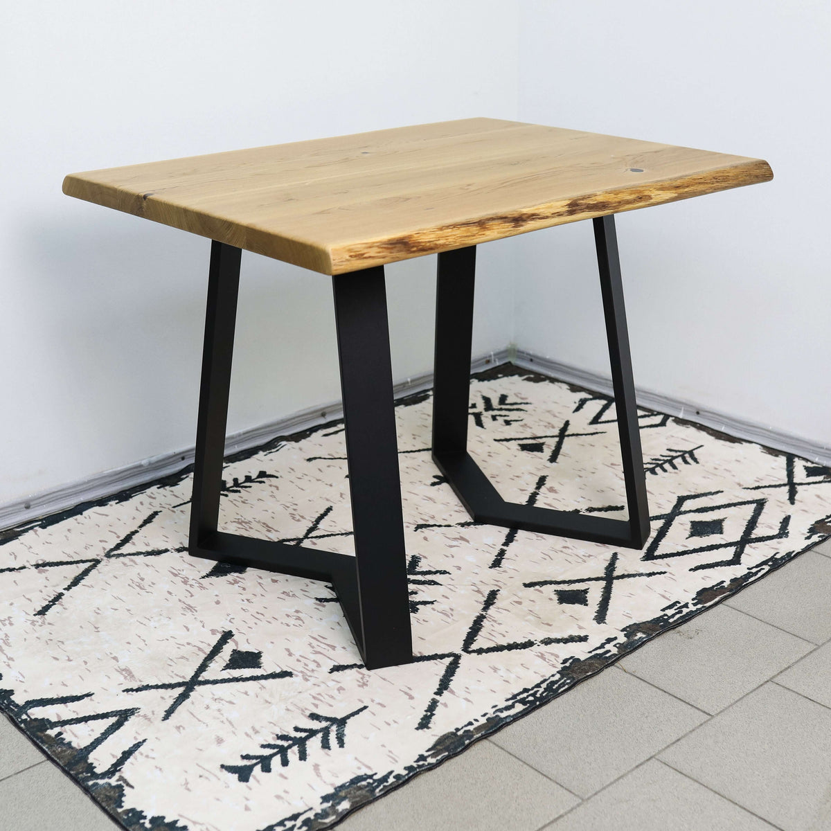 Geometric Metal Table Legs Set Steel Base for Custom Tables - Metaloslav 