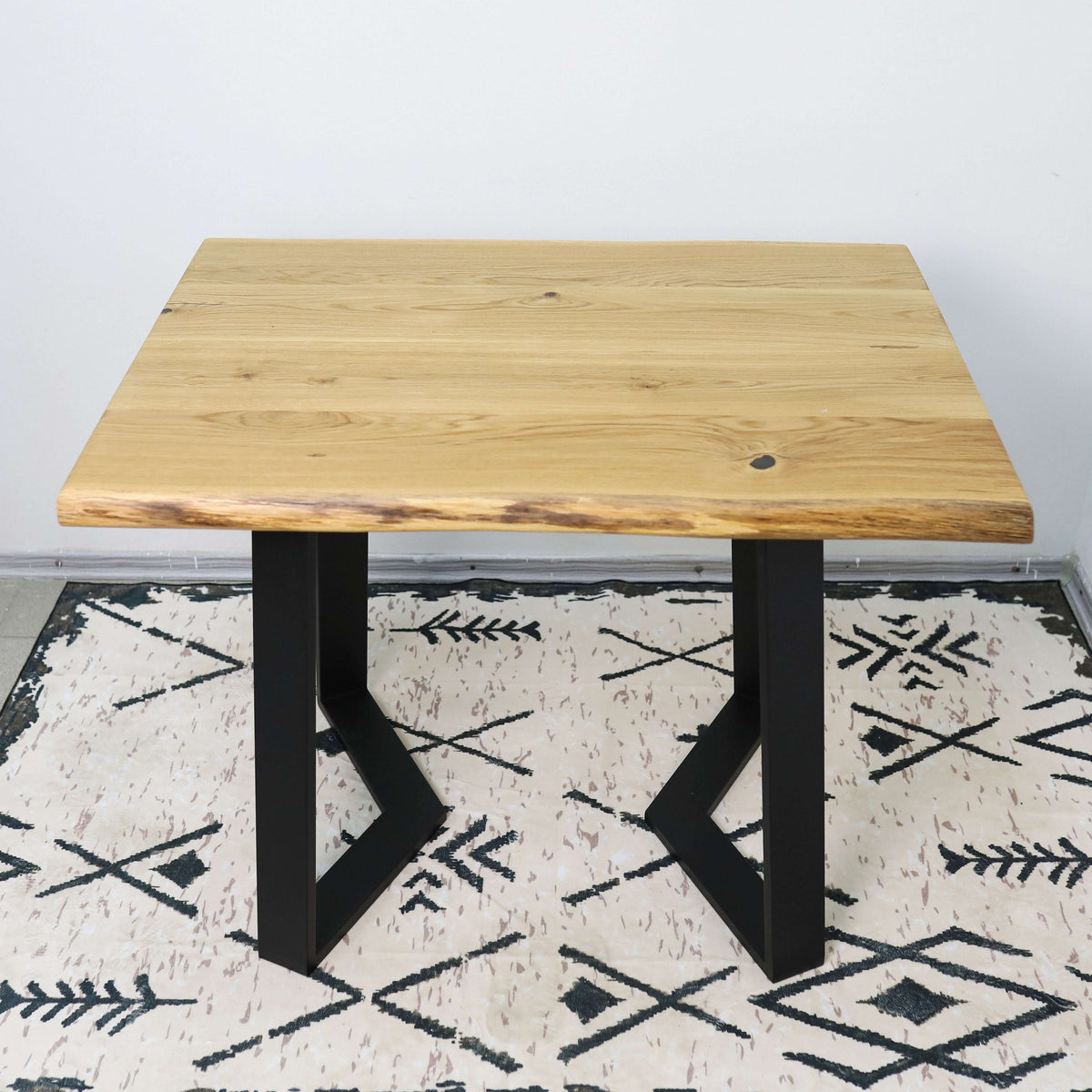 Geometric Metal Table Legs Set Steel Base for Custom Tables - Metaloslav 