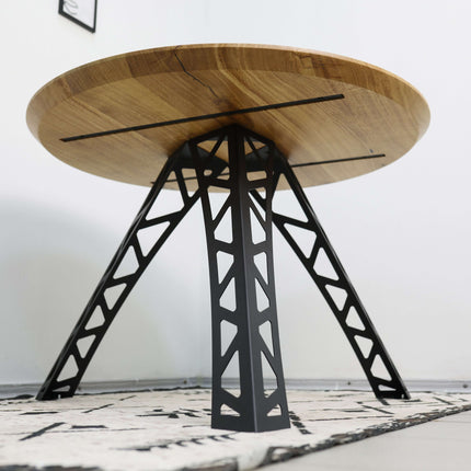 Industrial Metal Table Legs – Truss Design Steel Base | Modern Dining & Coffee Table Frame