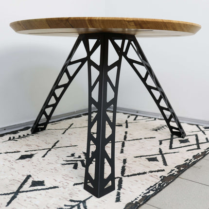 Industrial Metal Table Legs – Truss Design Steel Base | Modern Dining & Coffee Table Frame
