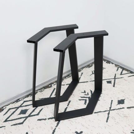 Geometric Metal Table Legs Set Steel Base for Custom Tables - Metaloslav 