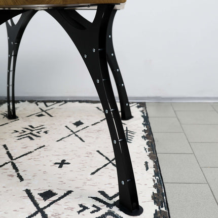 Curved Metal Table Legs Set for Dining and Coffee Tables - Metaloslav 